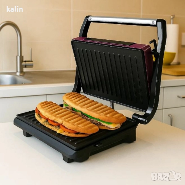 Уред за сандвичи и панини Taurus TOAST & CO – 700W, грил плочи 23x15 см, , снимка 1