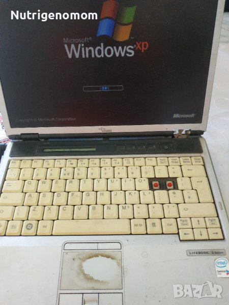 Лаптоп fujitsu siemens с windows XP , снимка 1