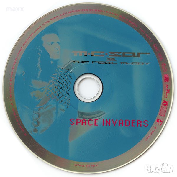 CD диск M.C. Sar & The Real McCoy* ‎– Space Invaders без кутия и обложка, снимка 1