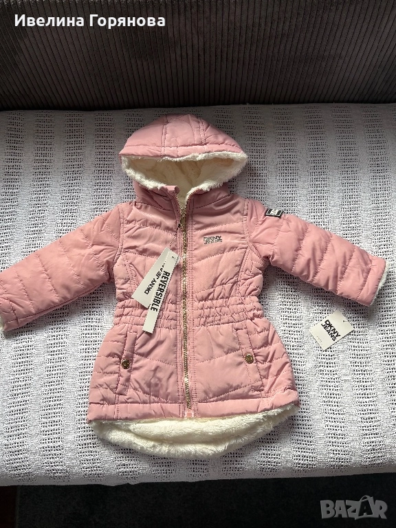 Детско зимно яке DKNY, двулицево. Размер 18м. , снимка 1