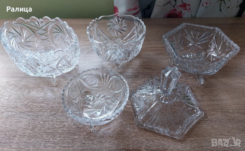 Комплект, бонбониери и купи, чешки кристал , снимка 1