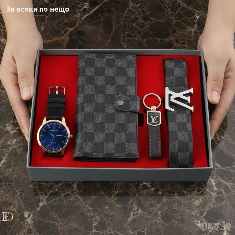 Louis Vuitton Мъжки Подаръчен Комплект Луис Витон  - Налични Различни Цветове Код SK152, снимка 1