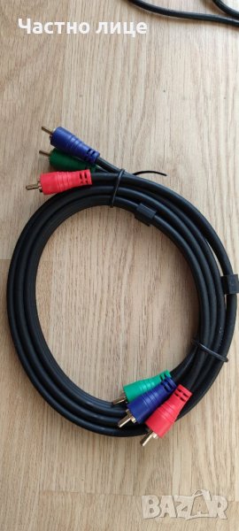 Аудио видео  чинч 3xRCA кабел позлатен, снимка 1