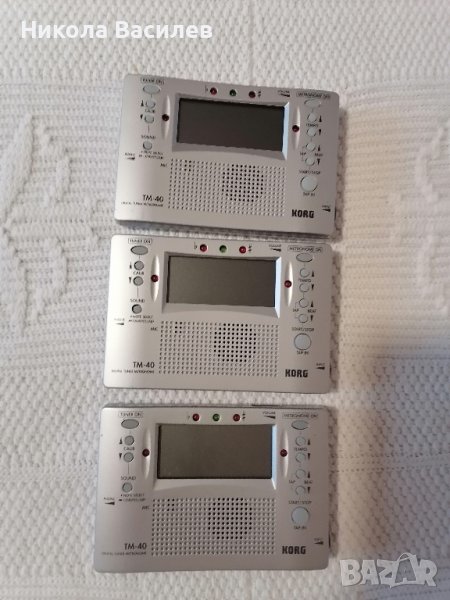3х кorg TM 40Дигитален тунер метроном, снимка 1