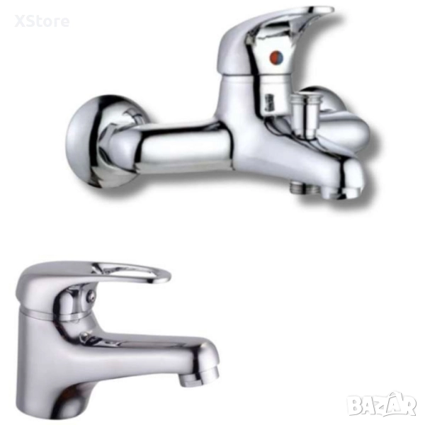 Смесител за вода от хром, ветикален/ хоризонтален, снимка 1