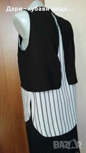 Дамска блуза/топ, в черно и бяло🍀👗M р-р🍀👗арт.3056, снимка 1