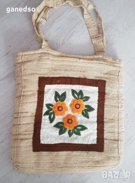 Дамска лятна чанта от плат, битова , снимка 1