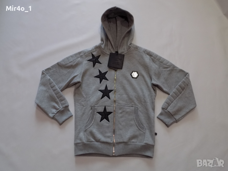 нов суитчър philipp plein худи горнище блуза фанела мъжки оригинален M, снимка 1