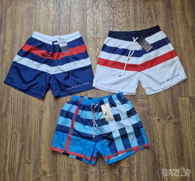 Страхотни мъжки къси шорти за плаж TOMMY HILFIGER & BURBERRY  бански  размер S,M, L,XL,2XL, 3XL , снимка 1