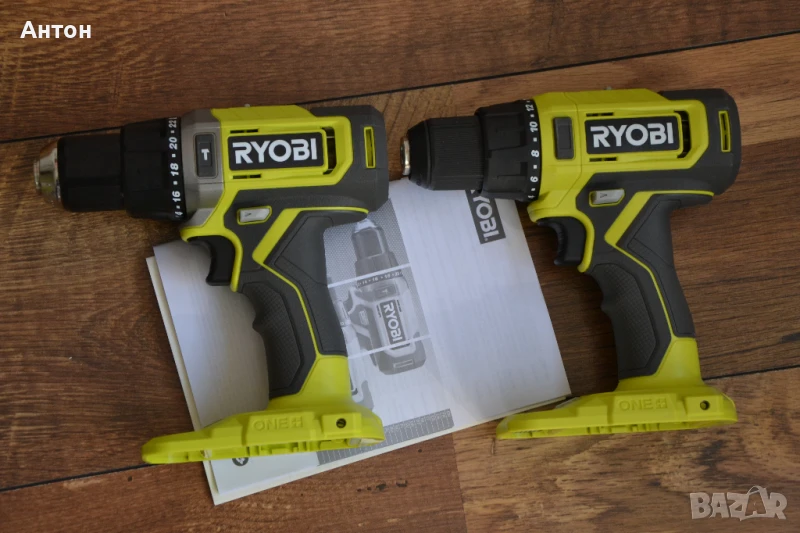 Нови, акумулаторени винтоверти с удар и без удар Ryobi 18V, 52Nm, снимка 1