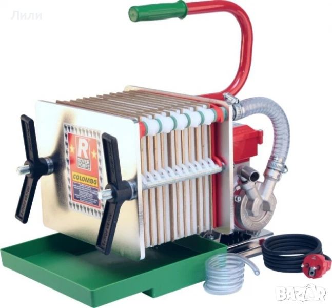 Шихтов филтър с 12 плочи INOX- Неръждавейка и помпа, снимка 1