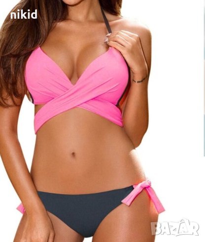 Кръстосан дамски бански комплект сет , снимка 1
