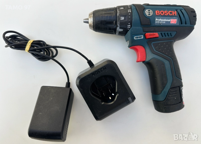 BOSCH GSR 12V-15 - Акумулаторен винтоверт 12V 2.0Ah 2024г., снимка 1