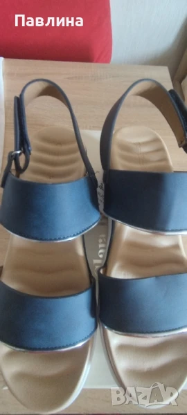 Сини сандали.Нови.С етикет 38 номер.30 лв., снимка 1