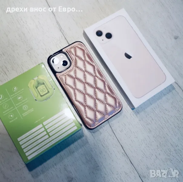 Apple iPhone 13 Pink перфектно състояние + аксесоари, снимка 1