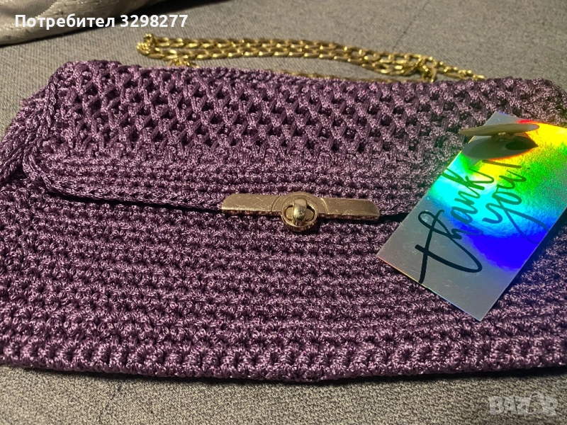 Дамска чанта плетиво НОВА, снимка 1