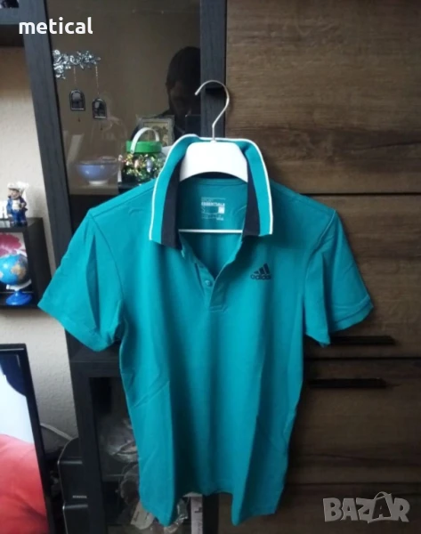 ПРОМО:adidas спортно елегантна тениска с яка, снимка 1