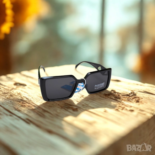 Слънчеви очила с масивен и модерен дизайн с правоъгълна форма, снимка 1