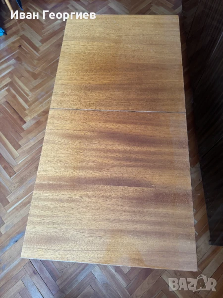 Кафява холна маса разтегателна В/Щ/Д- 54/55/110(157,5), снимка 1