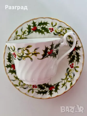 Коледен сет за чай чашка с чинийка, снимка 3 - Чаши - 48344310