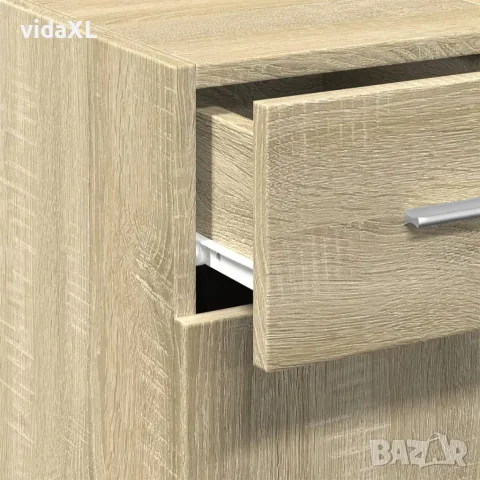 vidaXL Сайдборд, дъб сонома, 30x42,5x93 см, инженерно дърво, снимка 6 - Бюфети - 56148174