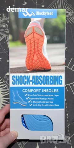 Удобни стелки, абсорбиращи ударите, стелки от мемори пяна за мъже и жени, 41-48, снимка 8 - Други стоки за дома - 51943515