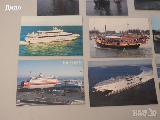 Лот 9 картички кораби платноходки фериботи, снимка 2 - Филателия - 38457395