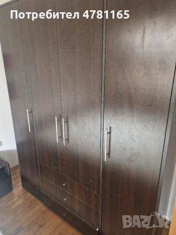 Продавам спалня с матрак и гардероб с две нощни шкафчета, снимка 3 - Спални и легла - 54076320