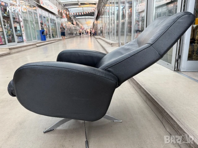 Релакс кожен фотьойл Hjort Knudsen, Дания, снимка 5 - Дивани и мека мебел - 51000277