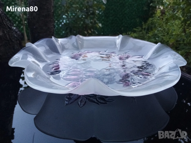 * Walther Glass * - кристална купа !, снимка 3 - Чинии - 51435423