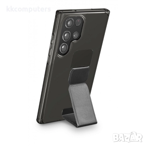 Cellularline Stand калъф за Samsung Galaxy S23 Ultra, Черен