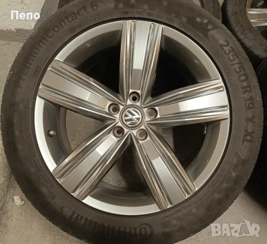 Оригинални джанти с гуми летни 19 цола за Vw Tiguan дот 2021г, снимка 2 - Гуми и джанти - 48448280
