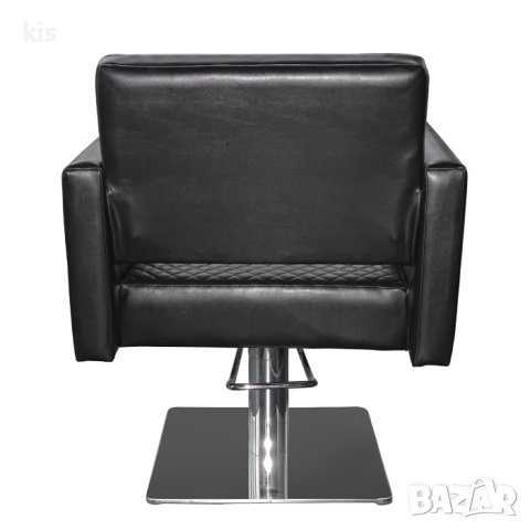 Фризьорски стол в черно M405, снимка 5 - Фризьорски столове - 42742054