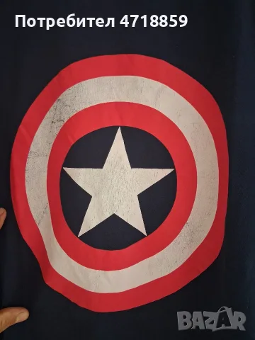Марвълска тениска Captain America , снимка 5 - Тениски - 56165859