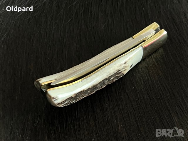 Fox Stag Folder. Траен сгъваем джобен ловен нож с едно основно острие. (FH623), снимка 4 - Ножове - 40601376