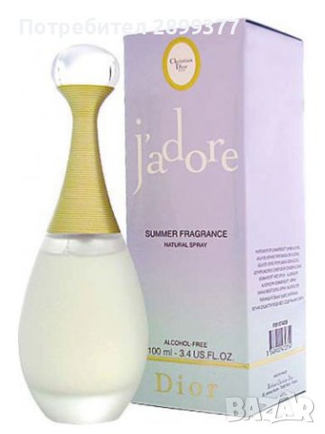 J'ADORE SUMMER FRAGRANCE ALCOHOL FREE 100 ML, снимка 1 - Дамски парфюми - 42765282