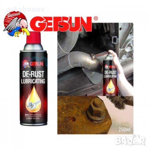 Спрей за ръжда GETSUN 250ml., снимка 2 - Аксесоари и консумативи - 34282620