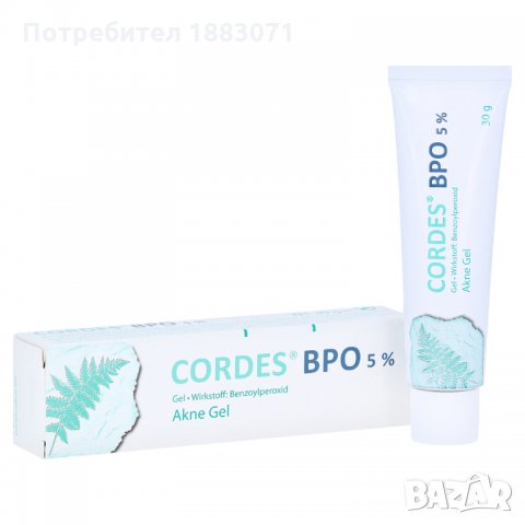 Кордес 10% гел 30гр. / Cordes 10% Gel 30g. Крем против АКНЕ с Бензоилпероксид, снимка 2 - Други - 29637998