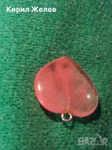 СКЪПОЦЕННО СЪРЧИЦЕ РОЗОВ КВАРЦ БЕЛ ЕПОК СТАР АРТ МЕДАЛЬОН 19366, снимка 9 - Колиета, медальони, синджири - 35664717