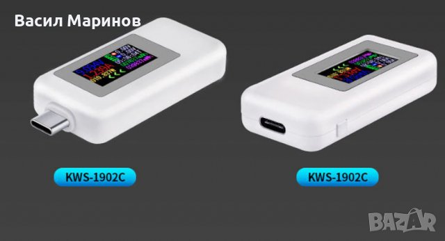 Продавам USB Type C тестер KWS 1902C 4-30V / 0-5A / капацитет / време / енергия, снимка 7 - Друга електроника - 37665203