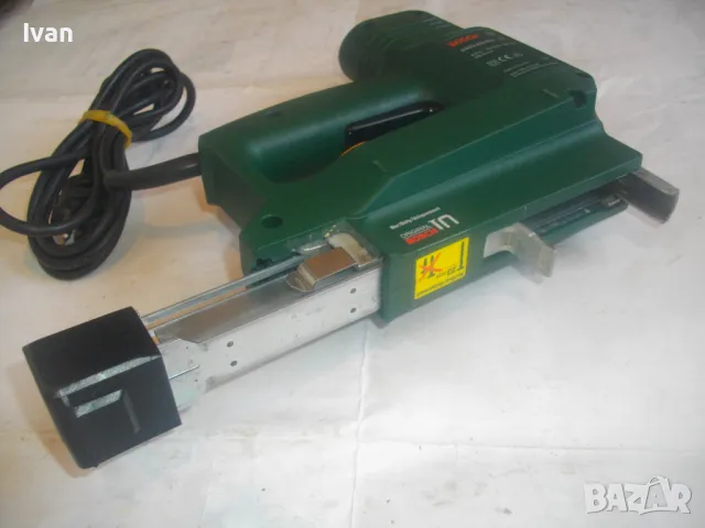 КОМБИНИРАН ЕЛЕКТРИЧЕСКИ ТАКЕР БОШ СКОБИ ПИРОНИ ДО 23мм ОРИГИНАЛЕН НЕМСКИ КАТО НОВ BOSCH PTK23E, снимка 18 - Други инструменти - 49328989