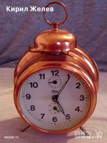 Рядък стар будилник INSA Югославия механичен за КОЛЕКЦИЯ 33447