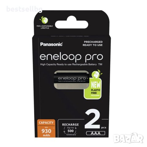 Мощни акумулатрони батерии Panasonic Eneloop Pro HR03 AAA 930mAh 1.2V, снимка 4 - Къмпинг осветление - 40480756