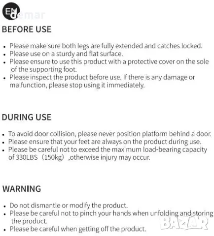Преносима 3-степенна сгъваема стълба от подсилена въглеродна стомана JOISCOPE, 22 см между съпалата, снимка 8 - Други стоки за дома - 48489675
