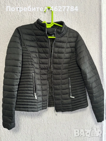 Дамско черно яке - стилно и удобно, снимка 2 - Якета - 54236100