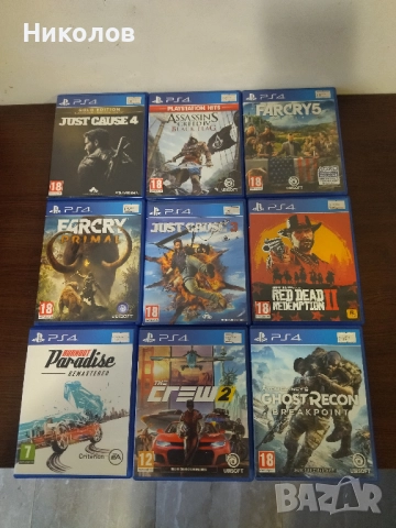Продавам игри за Playstation 4 (PS4)