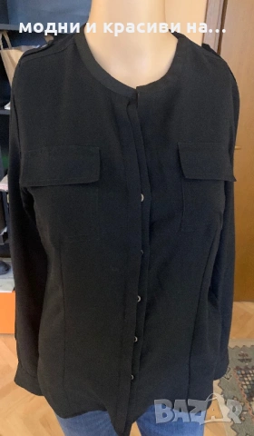 Елегантна черна риза Calvin Klein, размер XS/S