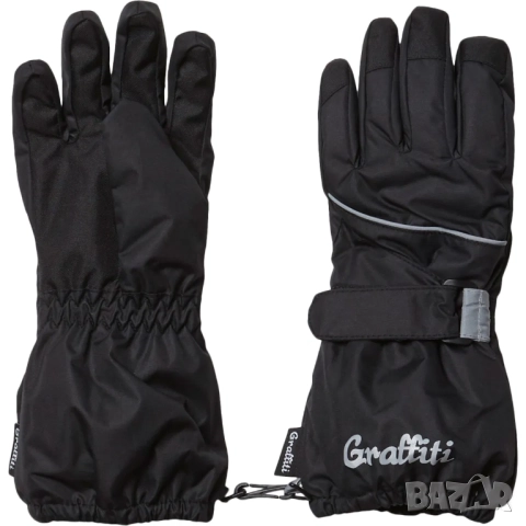 Детски ски ръкавици Graffiti 8-10 години, снимка 11 - Шапки, шалове и ръкавици - 52769793