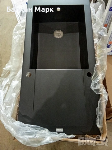 Кухненска мивка CAREA Dukkah (98х50 см) – Черна(1), снимка 9 - Мивки - 53974465