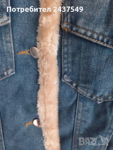 дамско зимно дънково яке, снимка 2 - Якета - 52649813